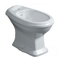 Биде напольное Simas AR833bi*1 Arcade без ободка с 1 отверстием под смеситель 36х57 см, цвет белый