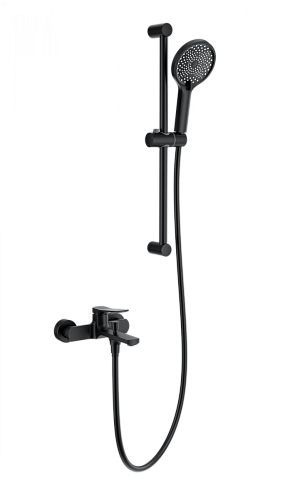 Смеситель для ванны с душевым гарнитуром Wonzon & Woghand  WW-C2036-MB