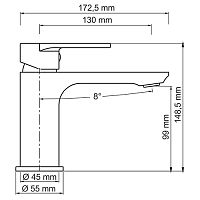 Смеситель для раковины WasserKRAFT Elbe 7403 (exp)