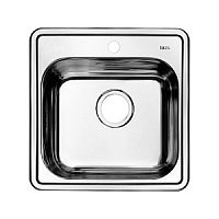 Мойка IDDIS, STR48P0i77K Strit с выпуском арт.021UPSOi84, нержавеющая сталь, 48.5х48.5 см, полированная сталь