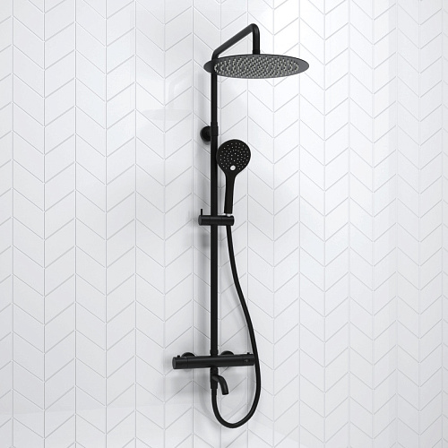 Душевая система WasserKRAFT  A288.160.078.BM Thermo