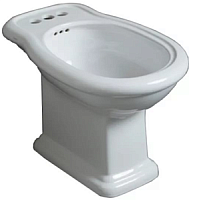 Биде напольное Simas LA04bi*3 Lante, с 3 отверстием под смеситель, 39х58 см, цвет белый