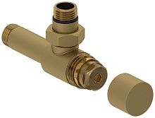 Вентиль Сунержа 032-1404-1212 угловой, (под шестигранник) G 1/2" НР х G 1/2" НР, матовое золото
