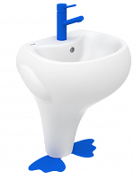 Раковина Creavit DC052-00CB00E-MA00 Ducky напольная 52.3х39.5 см, белый