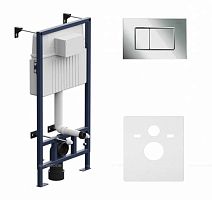 Сет 1763 I012707.0251_Инсталляция AM.PM I012707.0251 ProC для подвесного унитаза с клавишей, глянцевый хром