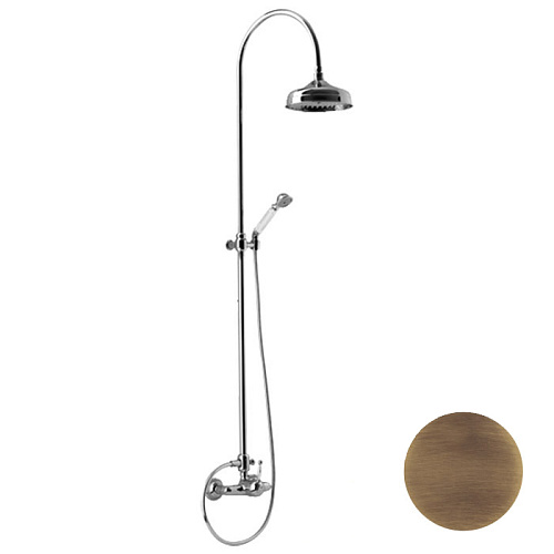 Душевая система Cisal AY00405127 Arcana Royal смеситель для душа,верхний душ Easy Clean,ручной душ с держателем и шлангом, цвет бронза снят с производства