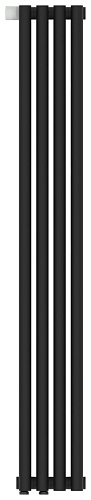 Радиатор Сунержа 15-0310-1204 Эстет-1 отопительный н/ж EU50 левый 1200х180 мм/ 4 секции, муар темный титан