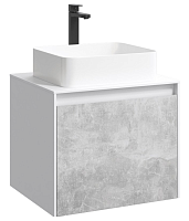 Тумба под раковину Aqwella Mobi MOB0106W+MOB0706BS