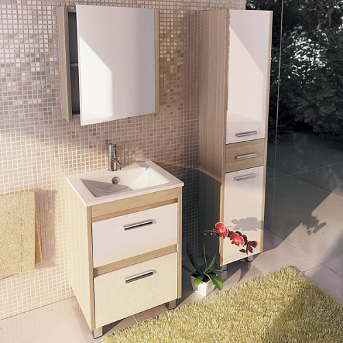 Тумба Comforty 00-00003129378 Тулуза напольная 60х47 см, с раковиной Quadro 60, сосна лоредо Тумба Comforty 00-00003129378 Тулуза напольная 60х47 см, с раковиной Quadro 60, сосна лоредо снят с производства