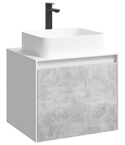 Тумба под раковину Aqwella Mobi MOB0106W+MOB0706BS купить недорого в интернет-магазине Керамос