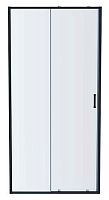 Душевая дверь Aquatek AQ ARI RA 10020BL, 200х100 см, двухэлементная, раздвижная, профиль черный/стекло прозрачное
