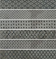 Декор Ceramica Rondine Oxyd J88202_OxydLightGreyDecReactiveMix6 6.1x37