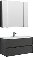 Комплект мебели Aquanet 00241397 Алвита для ванной комнаты, серый купить недорого в интернет-магазине Керамос