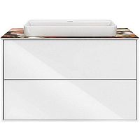 Тумба Kerama Marazzi PLB.M.80.2\WHT Plaza Modern под раковину подвесная 80х47 см, белая глянец