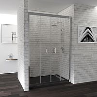 Душевая дверь RGW 01902312-11 Passage PA-24 (складная), профиль хром