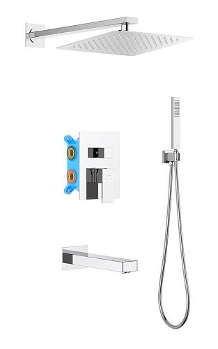 Душевой комплект Aquatek AQ1673CR Либра Set 4 в 1, хром