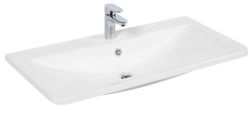 Раковина BelBagno BB800/455-LV-MR-ALR из литьевого мрамора 80х45.5 см, белая