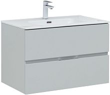 Тумба с раковиной Aquanet 00274113 Алвита New, 81х47 см, серая Тумба с раковиной Aquanet 00274113 Алвита New, 81х47 см, серая