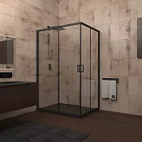Душевой уголок Veconi RV14-12090-01-C5 Rovigo RV-14, 120x90x195 см, профиль черный/стекло прозрачное