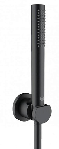 Душевой гарнитур Kludi 2085039-15 Nova Fonte Puristic для ванны 1S, черный матовый Душевой гарнитур Kludi 2085039-15 Nova Fonte Puristic для ванны 1S, черный матовый