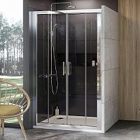 Душевая дверь Ravak 0ZKP0C00Z1 10DP4-150 раздвижная 10°, хром + транспарент