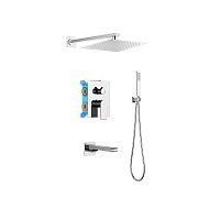 Душевой комплект Aquatek AQ1473CR Лира Set 4 в 1, хром