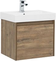 Тумба с раковиной Aquanet 00254694 Nova Lite, 61х46 см, коричневая