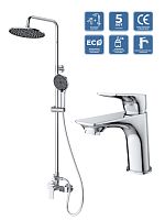 Комплект смесителей BelBagno Marino MARINO-DOCM/LVM-CRM