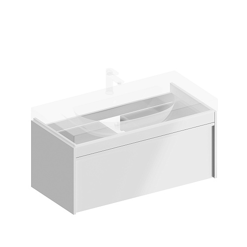 Тумба KERAMA MARAZZI MODULA MOD.100.1+1\WHT купить недорого в интернет-магазине Керамос Тумба KERAMA MARAZZI MODULA MOD.100.1+1\WHT купить недорого в интернет-магазине Керамос