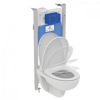 Комплект 3 в 1 Ideal Standard RI471602 Prosys 2.0. i.life A: подвесной унитаз T471601 + крышка-сиденье T467601 + инсталляция для монтажа R046367, Euro White (евробелый) Комплект 3 в 1 Ideal Standard RI471602 Prosys 2.0. i.life A: подвесной унитаз T471601 + крышка-сиденье T467601 + инсталляция для монтажа R046367, Euro White (евробелый)