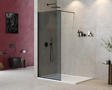Душевая перегородка Cezares LIBERTA-L-1-90-120-GR-NERO Liberta 90 см, профиль черный
