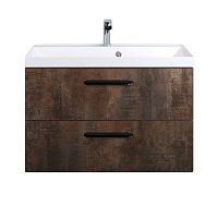 BelBagno AURORA-800-2C-SO-MV  База под раковину подвесная с двумя выкатными ящиками Исполнение:Metallo Vintage