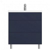 Тумба под раковину AM.PM Gem 75 M90FSX07522DM глубокий синий, 76х85х42