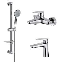 Комплект Aquatek AQ1130CR Бетта для ванной Set 3 в 1 (AQ1110CR + AQ1140CR + AQ2013CR), хром