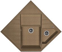 Мойка для кухни Florentina 20.375.J0900.105 Бомбей 90х90 см, с крылом, коричневый