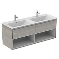 Тумба Ideal Standard E0831PS Connect Air для раковины 130х44 см, подвесная, Wood Light Grey + Matt White (светло-серое дерево + белый матовый) Тумба Ideal Standard E0831PS Connect Air для раковины 130х44 см, подвесная, Wood Light Grey + Matt White (светло-серое дерево + белый матовый)