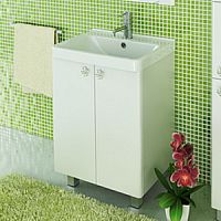 Тумба Comforty 00003127387 Флоренция напольная 60х45 см, с раковиной 603, белая