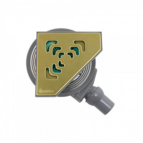 Душевой трап Pestan 13000127 Confluo Standard Angle Gold, золото Душевой трап Pestan 13000127 Confluo Standard Angle Gold, золото