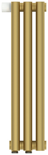 Радиатор Сунержа 032-0310-5003 Эстет-1 отопительный н/ж EU50 левый 500х135 мм/ 3 секции, матовое золото