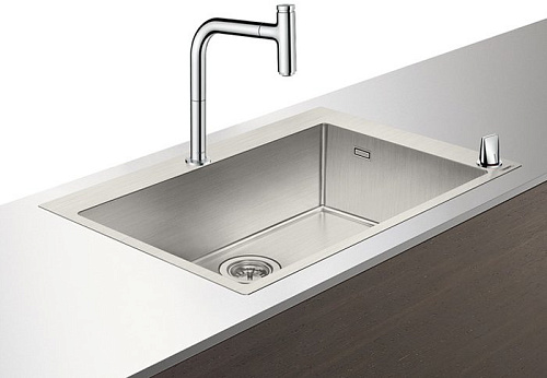 Кухонная мойка с встроенным смесителем Hansgrohe C71-F660-08 76x50 43202800 Кухонная мойка с встроенным смесителем Hansgrohe C71-F660-08 76x50 43202800
