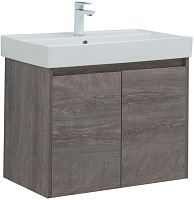 Тумба с раковиной Aquanet 00302527 Nova Lite, 76х46 см, темное дерево