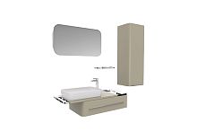 Шкаф-пенал Creavit AL2120.00.PZ Angel подвесной 120х45 см, серый