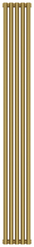 Радиатор Сунержа 032-0302-1805 Эстет-11 отопительный н/ж 1800х225 мм/ 5 секций, матовое золото