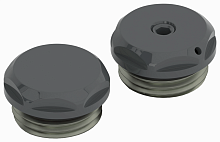 Спускной клапан/заглушка Сунержа 7021-1201-0000 d 25 мм / G 1/2" НР / 2 шт., черно-серый (RAL 7021)