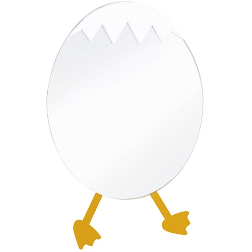 Зеркало Creavit DC30035-B Ducky детское, "Яйцо", желтый купить недорого в интернет-магазине Керамос