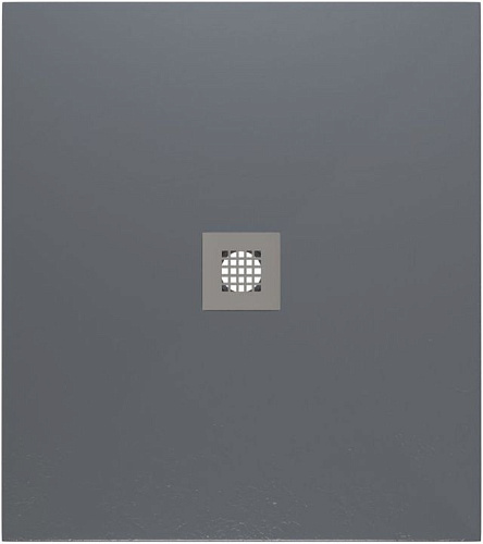 Душевой поддон Allen Brau 8.31001-BGM Priority 90х80 см, серый