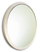 Зеркало Aquanika AQM7777RU141 METALLICA 77 см: без подсветки, металлическая рама, белый