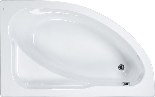 Комплект Roca ZRU9302998+ZRU9302999 Welna: акриловая ванна 160х100 см асимметричная, белая + монтажный набор снят с производства