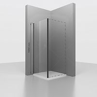 Боковая панель RGW 352205100-14 Z-050-1B, 185 см для душевой двери, профиль черный