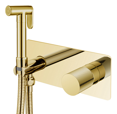 Гигиенический душ Boheme 127-GG.2 Stick Touch со смесителем, золото